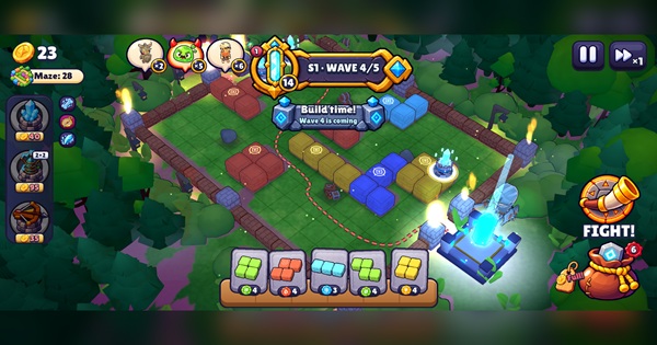 Runewall: Maze Tower Defense – Nghệ thuật kiến tạo mê cung đè bẹp binh đoàn quái vật